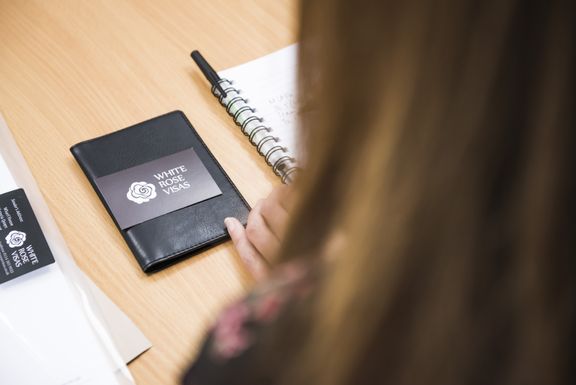 White Rose Visas adviser and passport